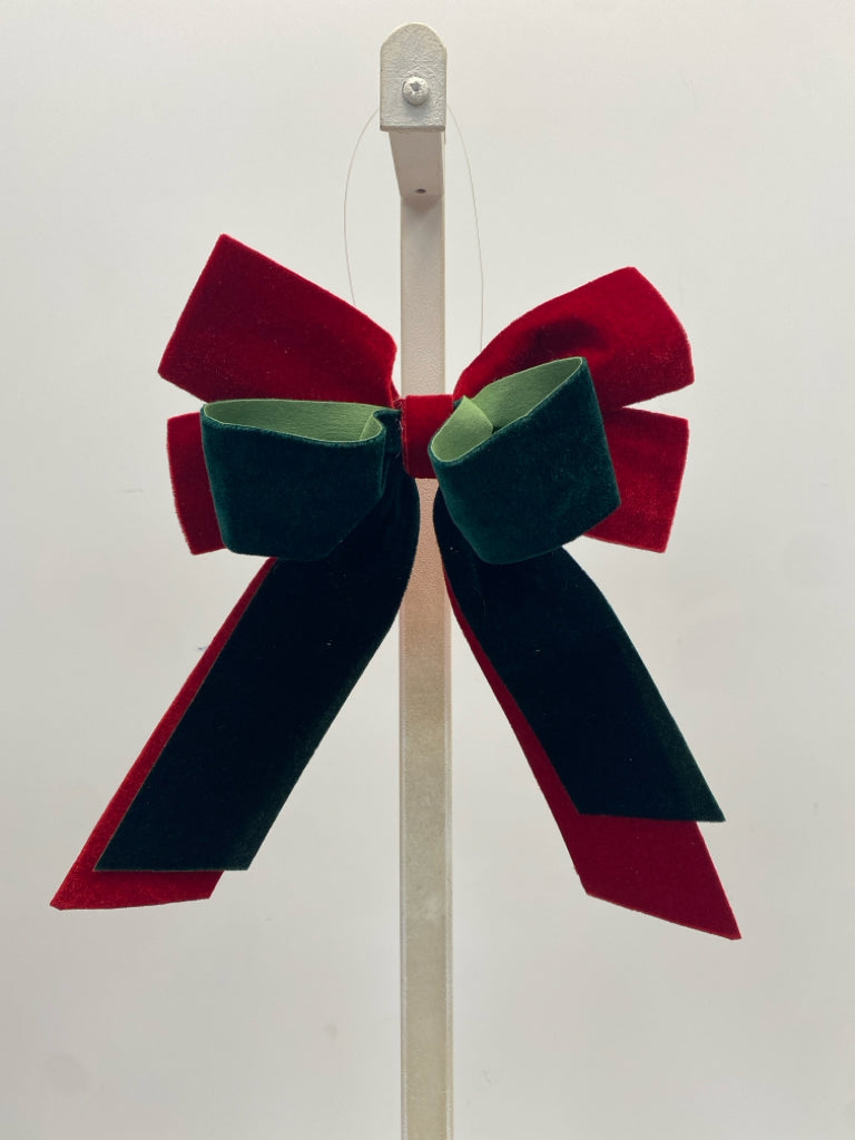 Red Green Velour Ornaments