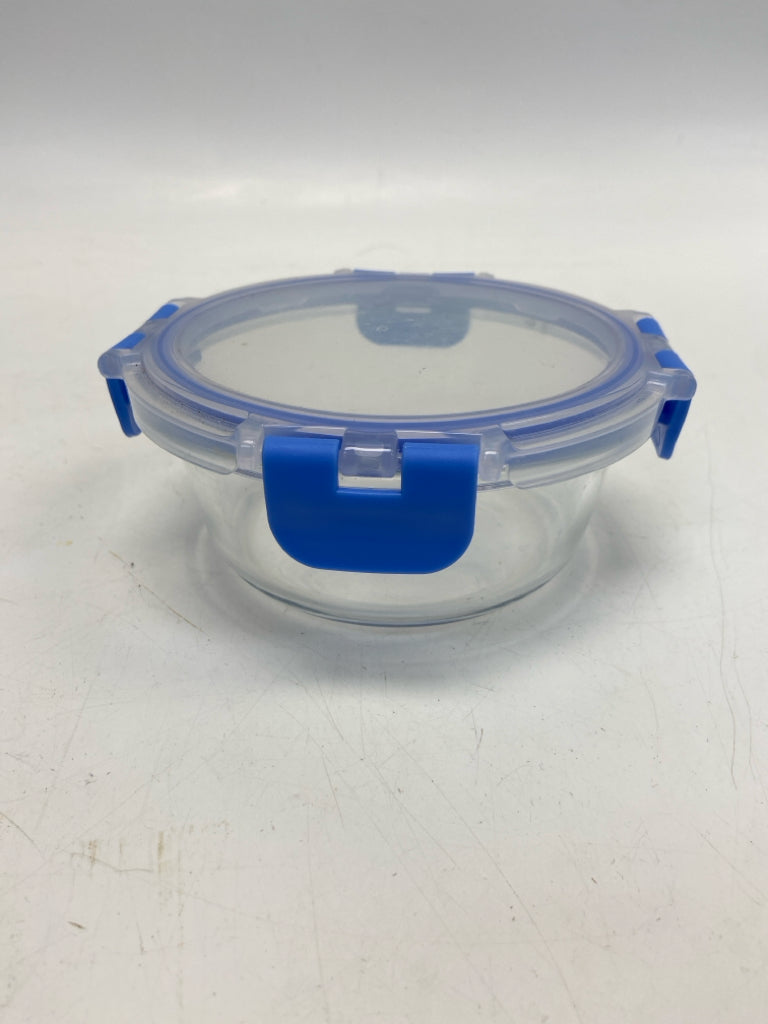 Clear Blue Storage Container