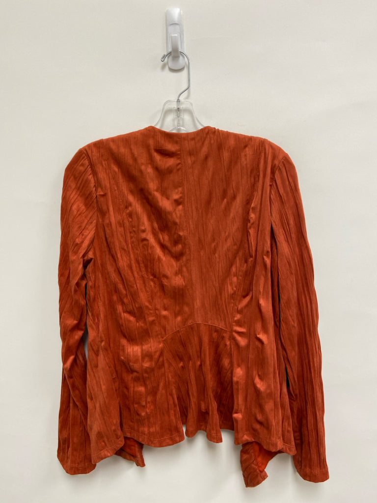 NWT Picadilly Size M Burnt Orange Drape Faux Suede Ladies Jacket