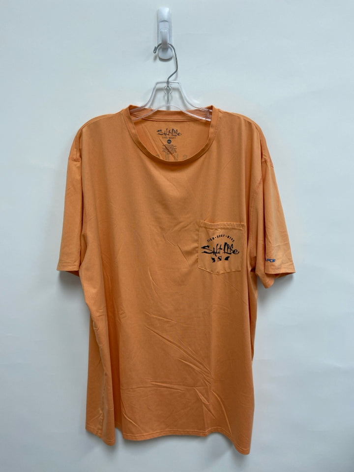 Salt Life Size 2X Peach Black Men&