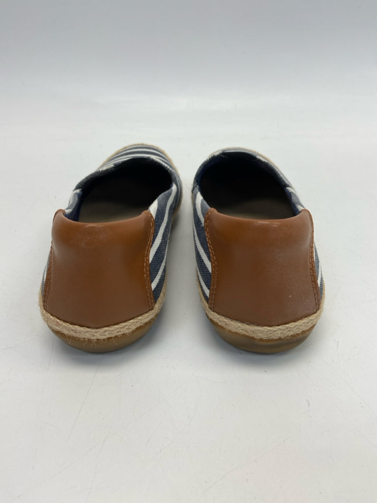 Clarks  Size 7 Navy White Stripe(s) Flats