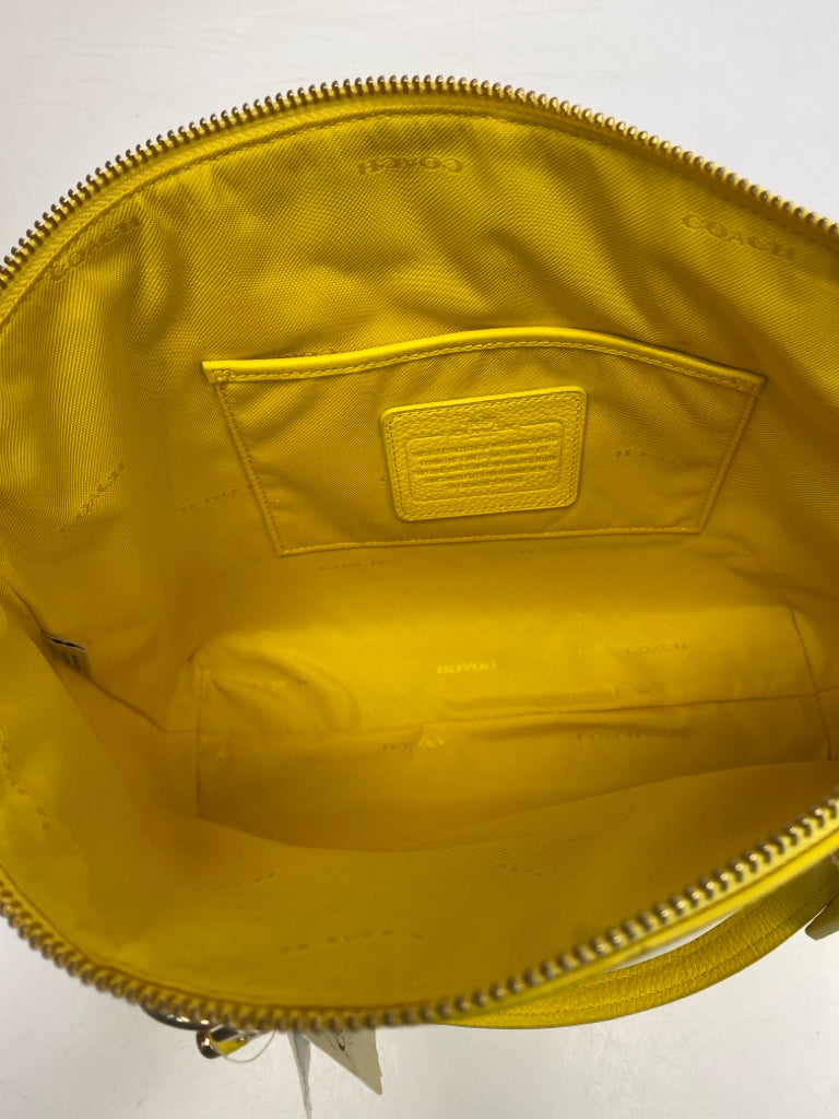 NWT Coach Yellow Crossbody