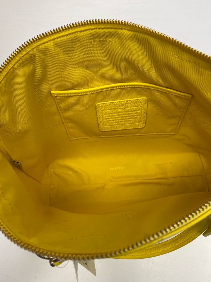 NWT Coach Yellow Crossbody