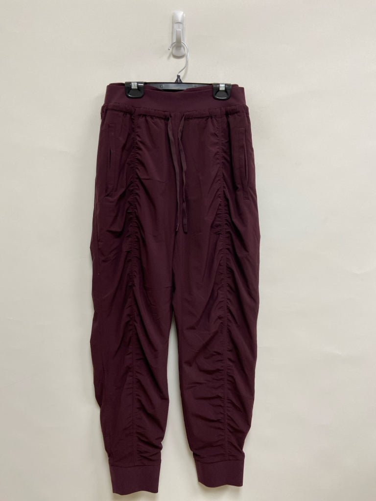 Athleta Size 10 Burgundy Joggers Athletic Pants