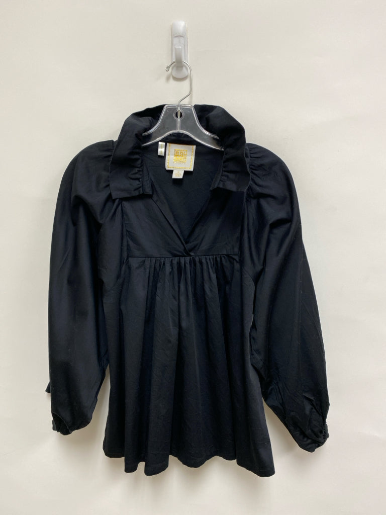EMILY McCARTHY Size S Black Puff Sleeve Ladies Top
