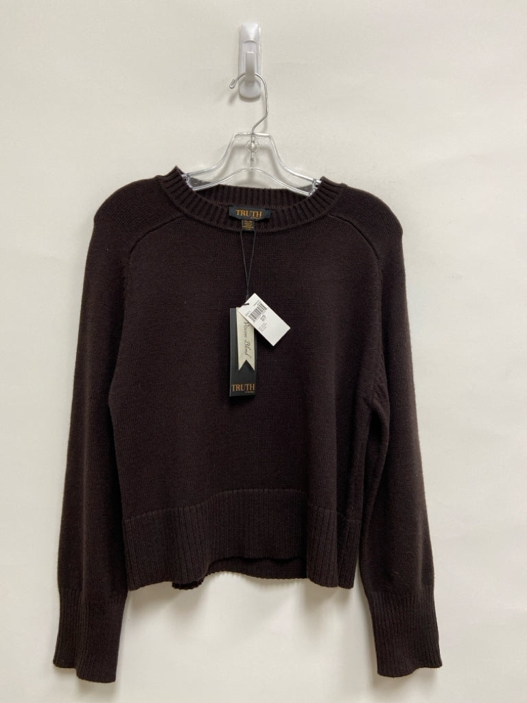 NWT TRUTH BY REPUBLIC Size XS Dark Brown Ladies Sweater
