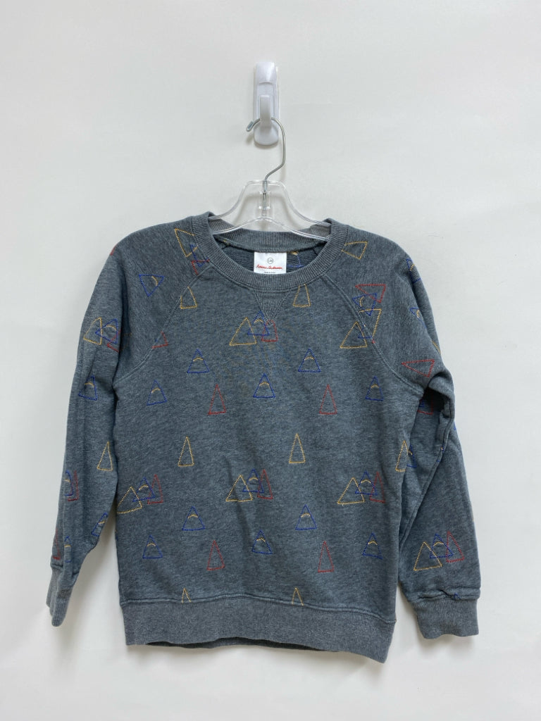 hanna Andersson SIZE 8 Dark Gray Red/Yellow Triangles Boy&