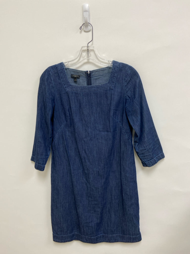 Talbots Size 2P Dark Blue 3/4 Sleeve Petite Dress