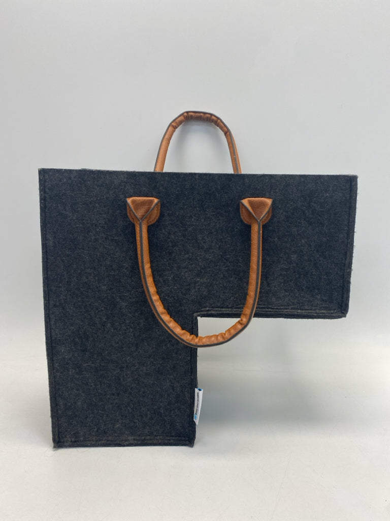 Gray Felt Basket