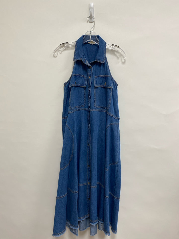 Pilcro Size XS Blue Denim Sleeveless Ladies Dress