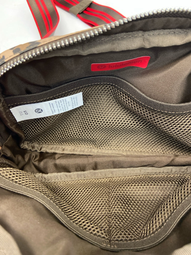 Lululemon Brown Black Animal Print Belt Bag