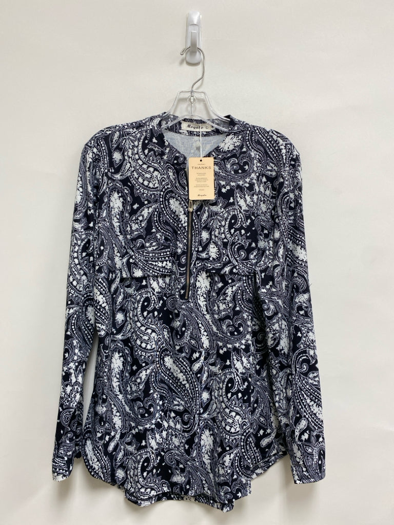 NWT Size L Black/White Acanthus Ladies Pullover