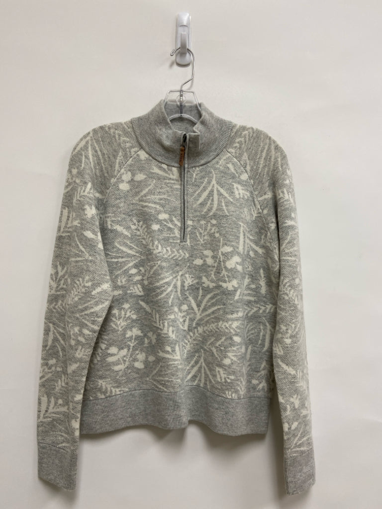 Kuhl Size M Gray/Cream Twig Quarter Zip Ladies Sweater