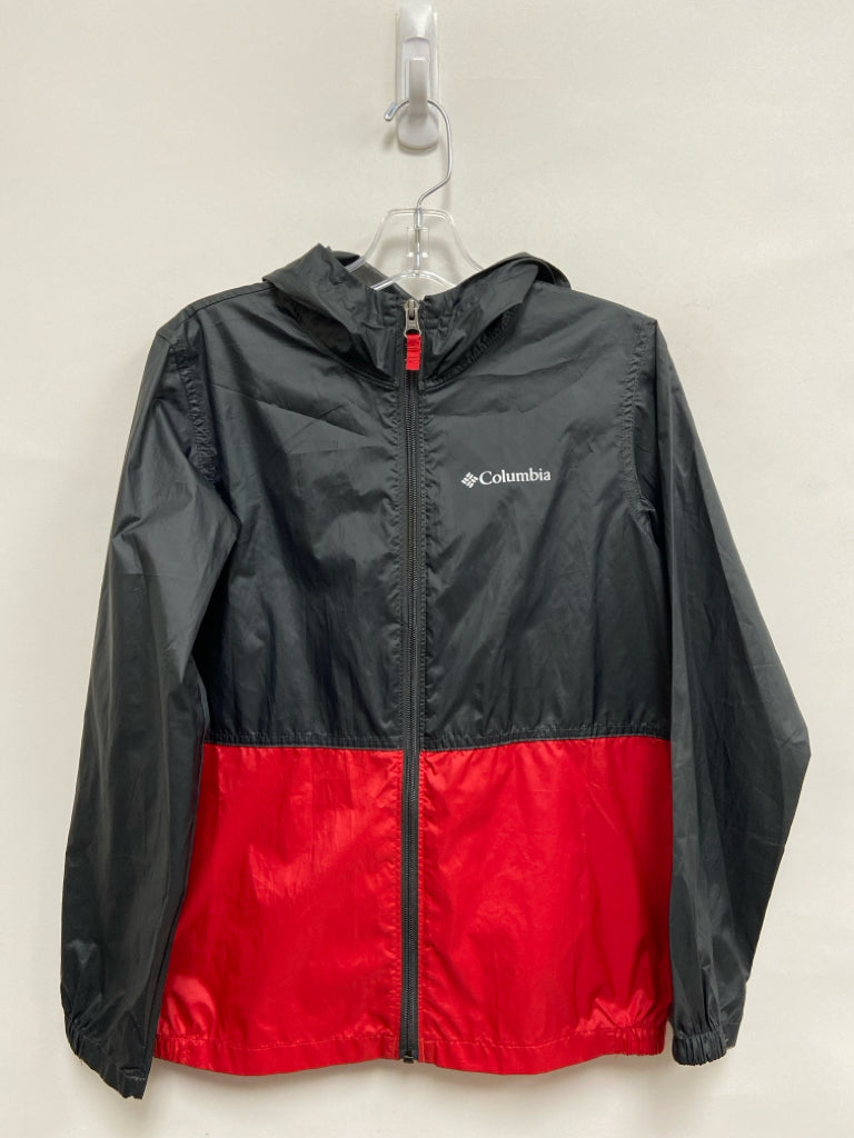 Columbia SIZE 10/12 Black Red Hooded Boy&