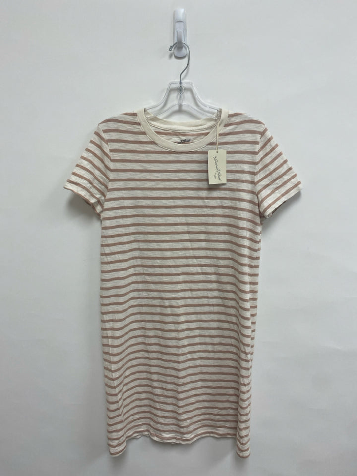 NWT Universal Thread Size S Tan Cream Striped Ladies Dress