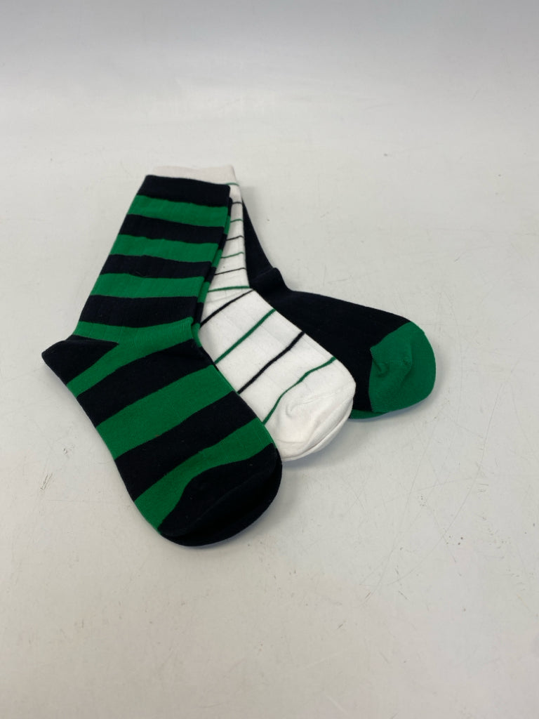 Green Black Socks