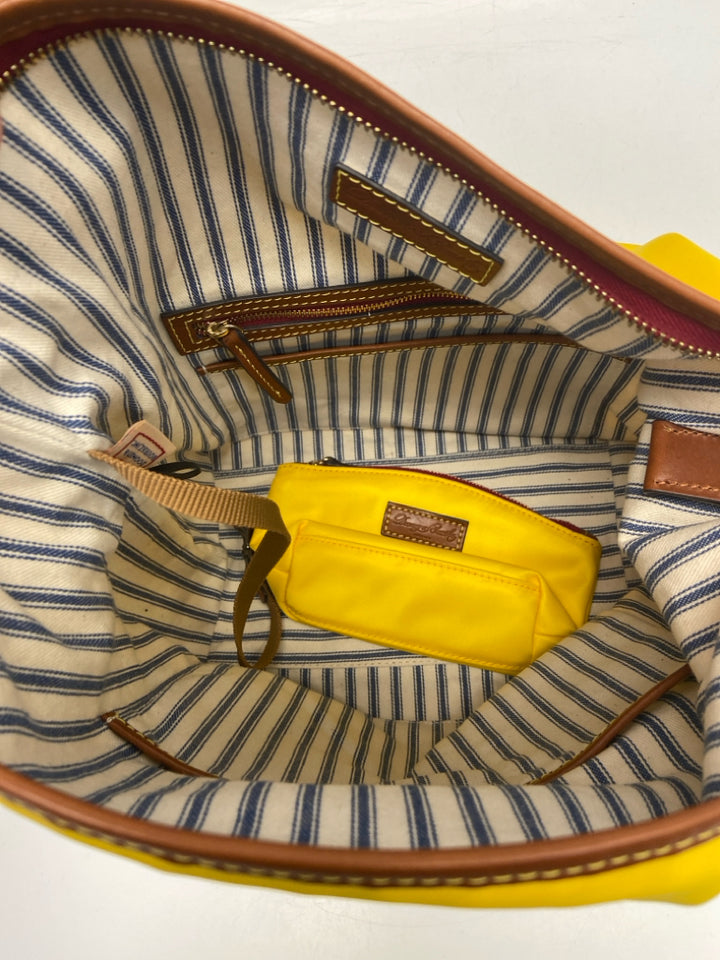 Dooney &amp; Bourke Yellow Nylon Handbag