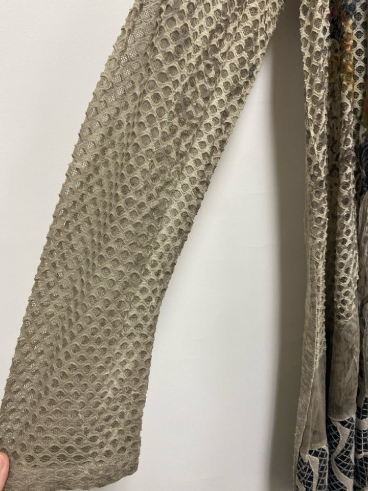 coco+carmen Size S Taupe/Cream Terra Cotta/Black Assorted Print Ladies Jacket