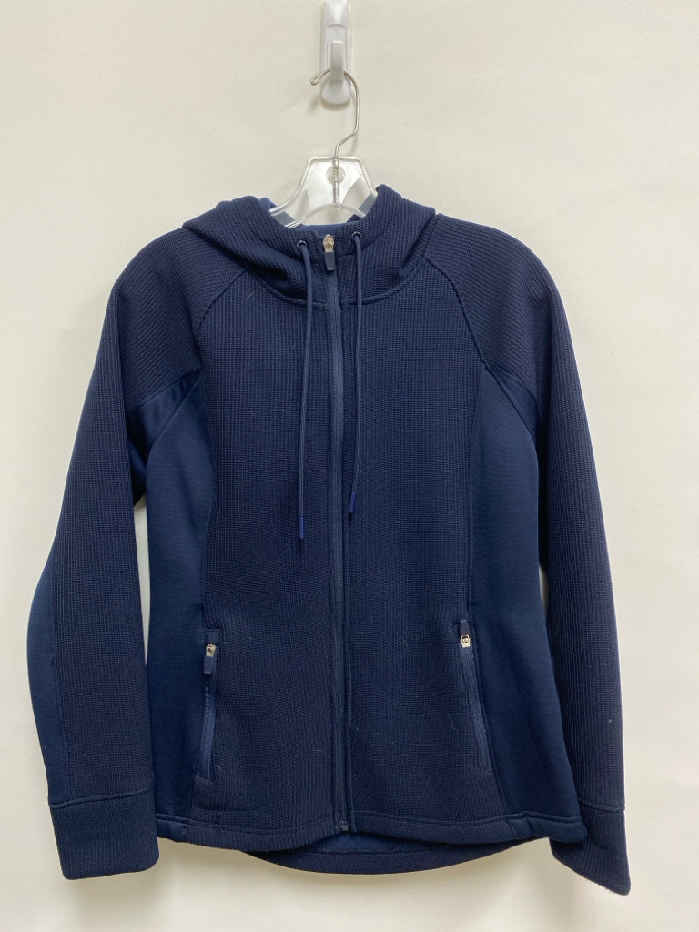 Swiss Tech Size S Navy Ribbed Zip Down Hooded Ladies Jacket