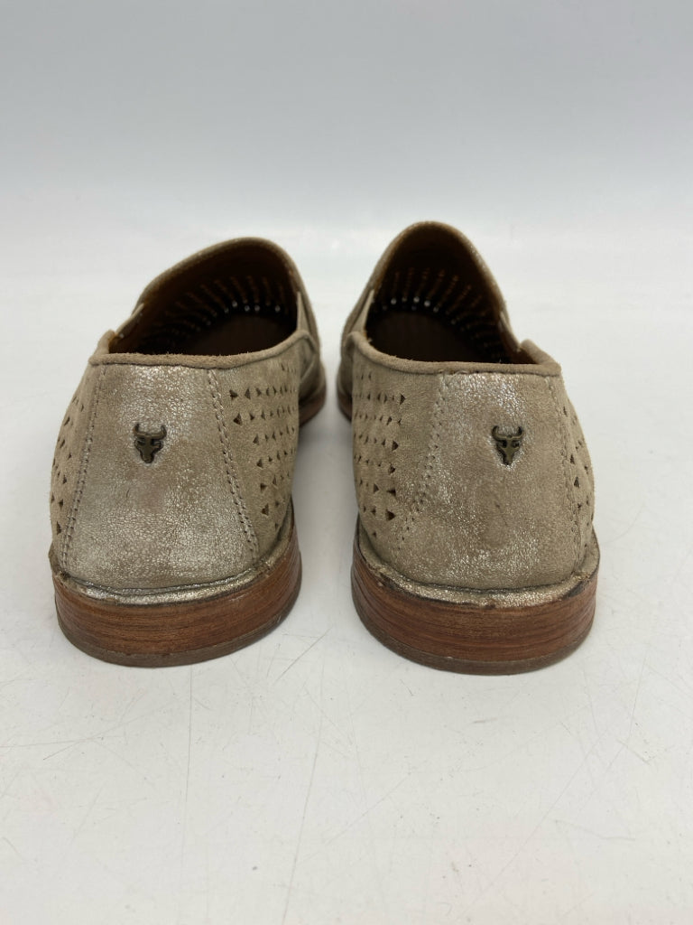 NWOT Trask  Size 9.5 Brown Perforated Metallic Flats