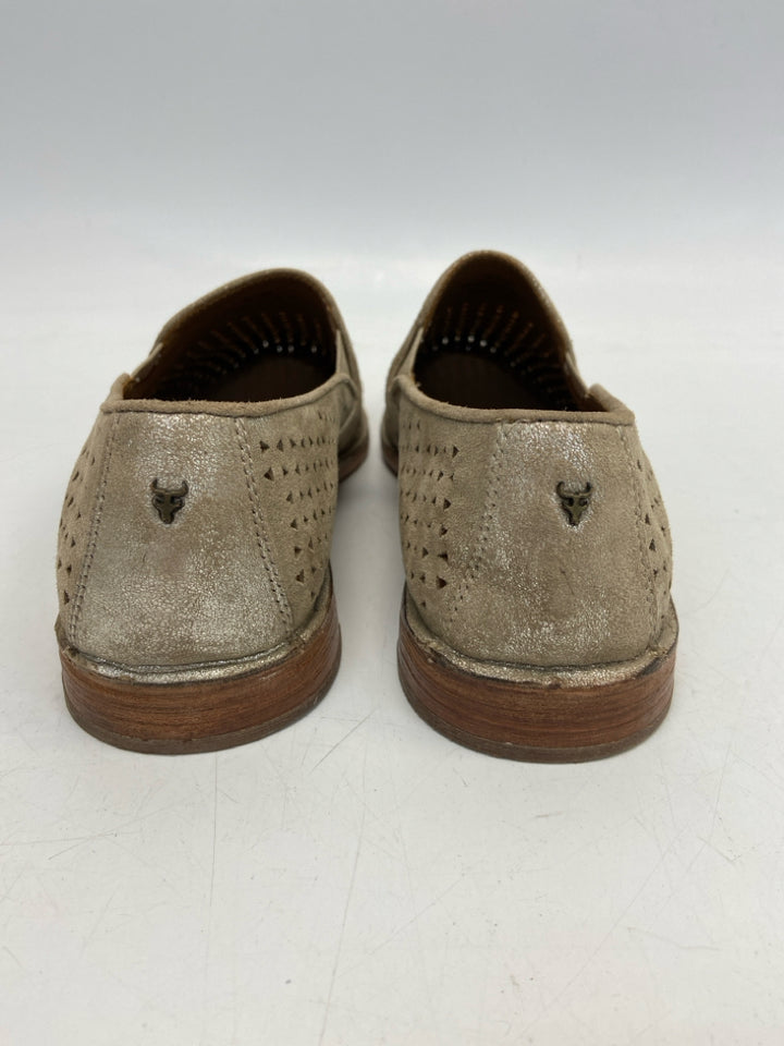 NWOT Trask  Size 9.5 Brown Perforated Metallic Flats