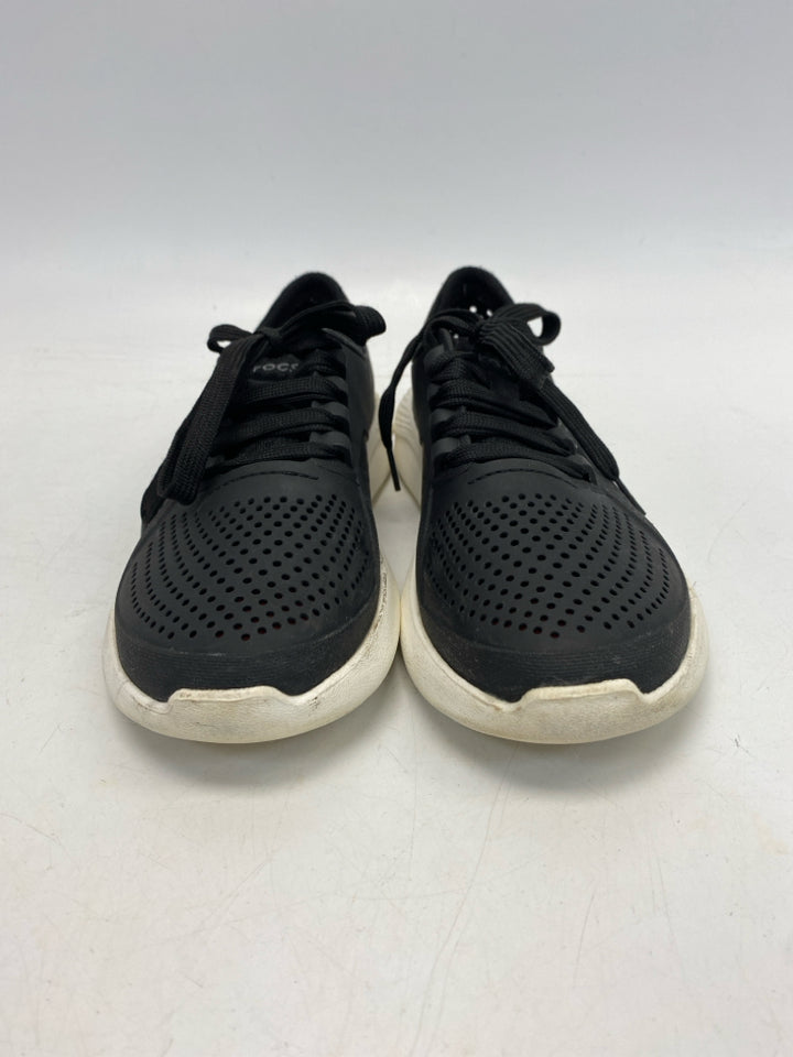 Crocs  Size 7 Black Lace-up Sneakers