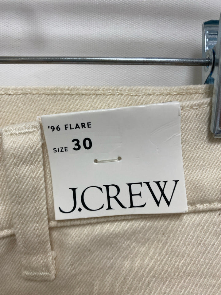 NWT J Crew Size 30 Beige Wide Leg Ladies Jeans