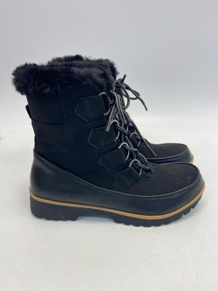 jbu US Shoe Size 7 Black Lace-up Boots