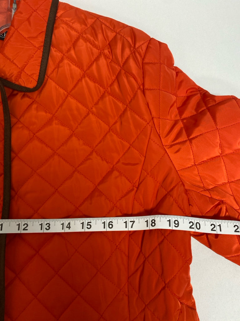 Lauren Ralph Lauren Size L Orange Quilted Ladies Jacket