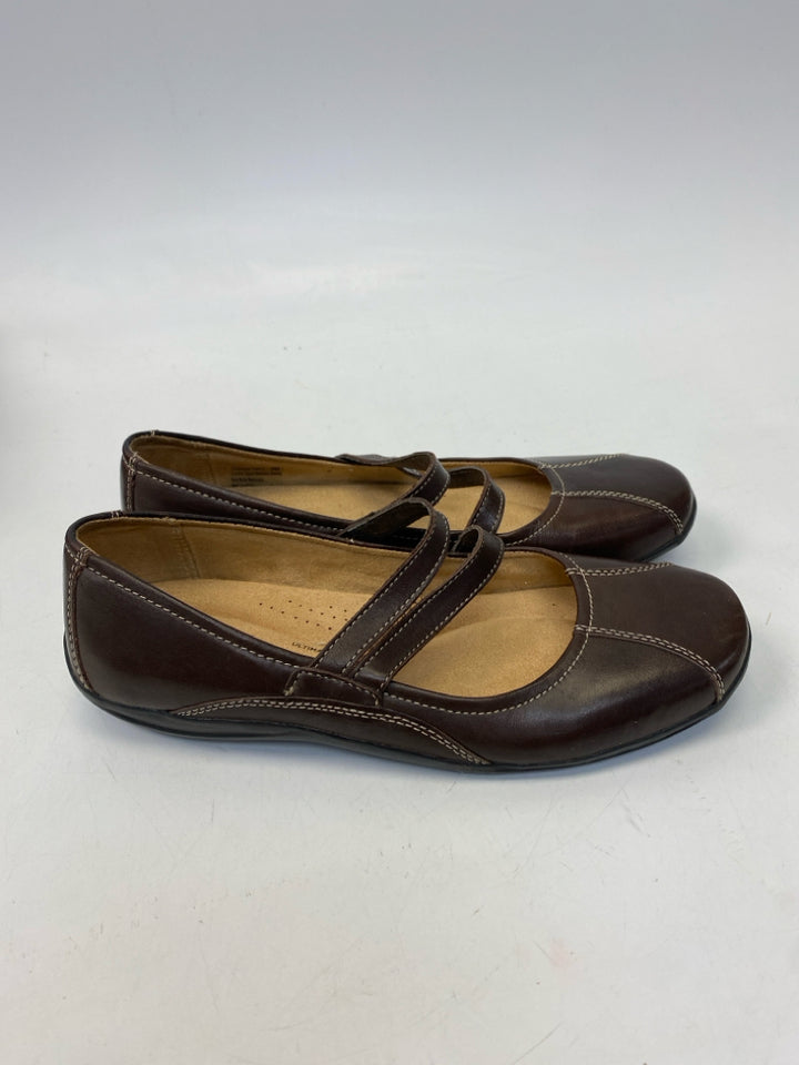 Clarks US Shoe Size 8 Brown Flats
