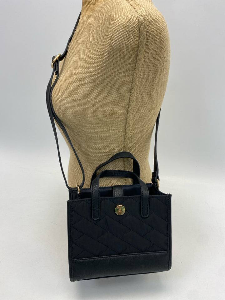 Tommy Hilfiger Black Quilted Nylon Crossbody