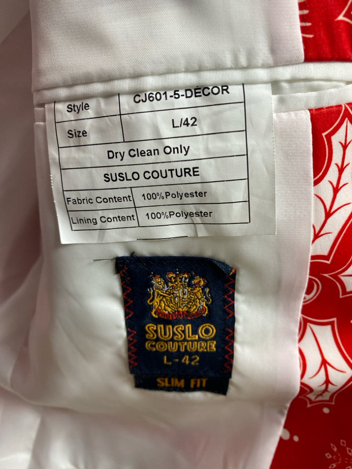 Size 42L Red/White Christmas Men&