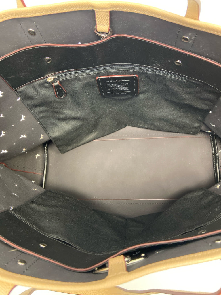 Coach Brown Perforated Butterfly City Tote 59345