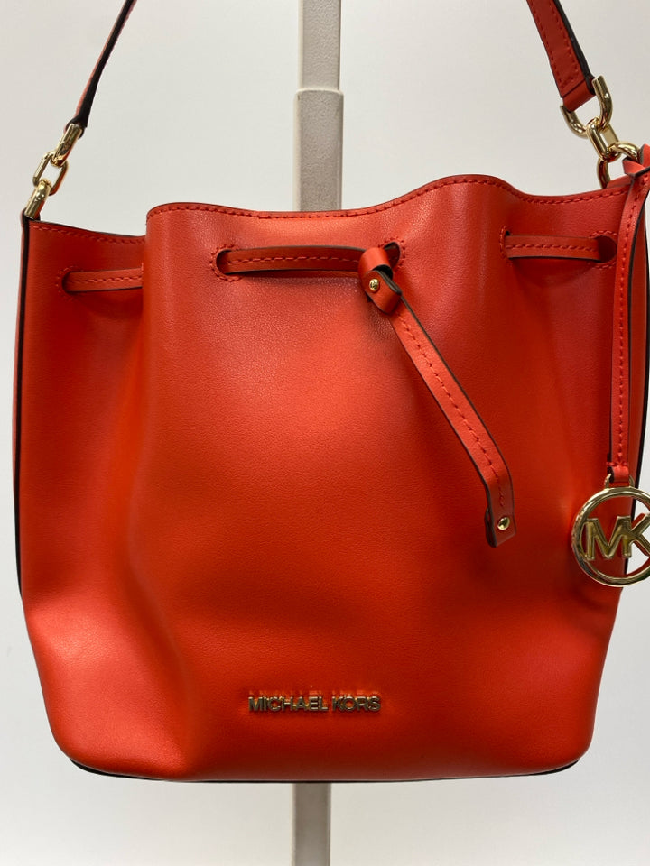 Michael Kors Dark Coral Drawstring(s) Handbag