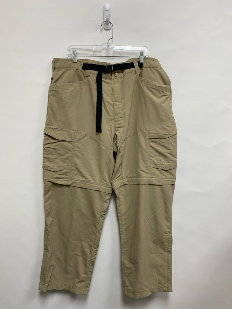 North Face Size XXL Khaki Zip Down Men&