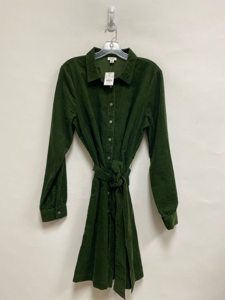 NWT J Crew Size 14 Green Corduroy Ladies Dress