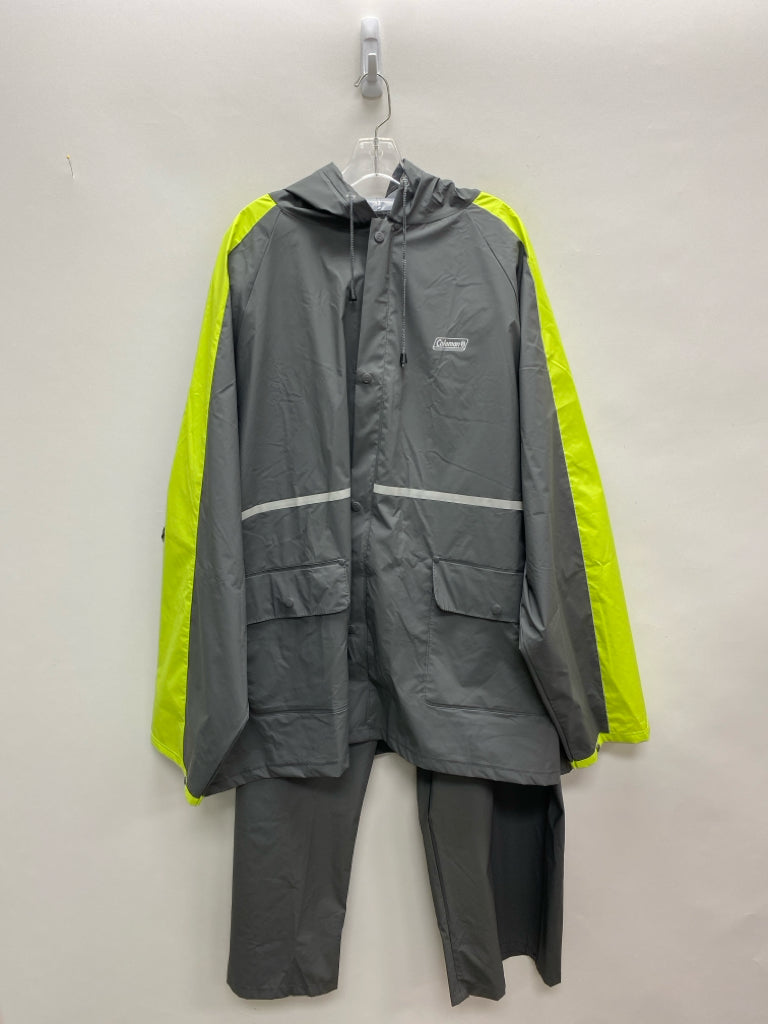 Coleman Size 3X Gray Neon Yellow Men&