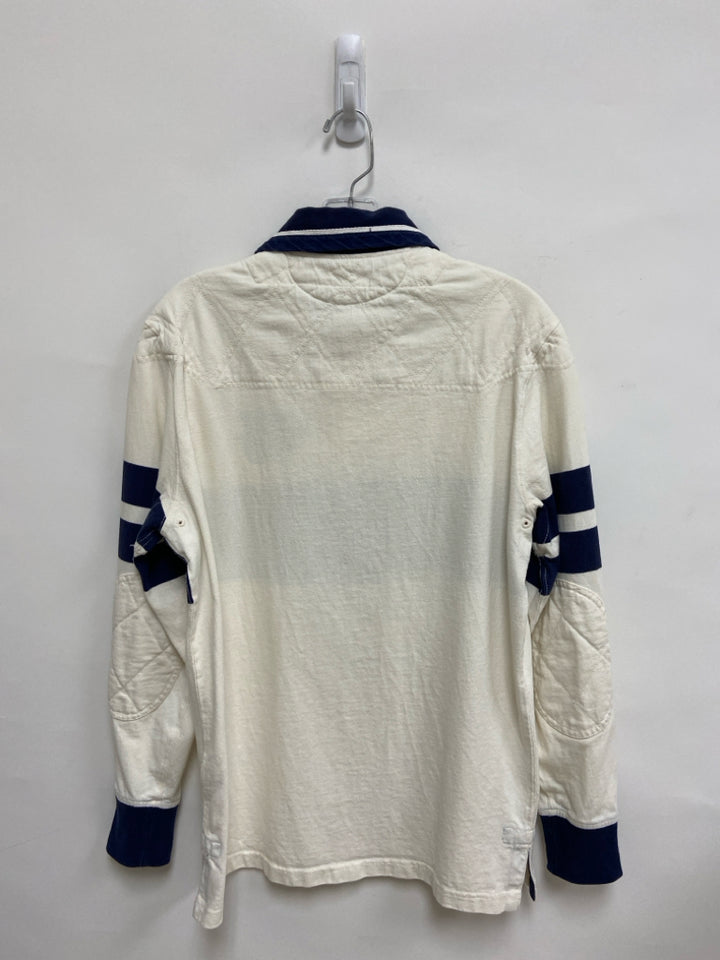 Polo Size S White Navy Rugby Men&