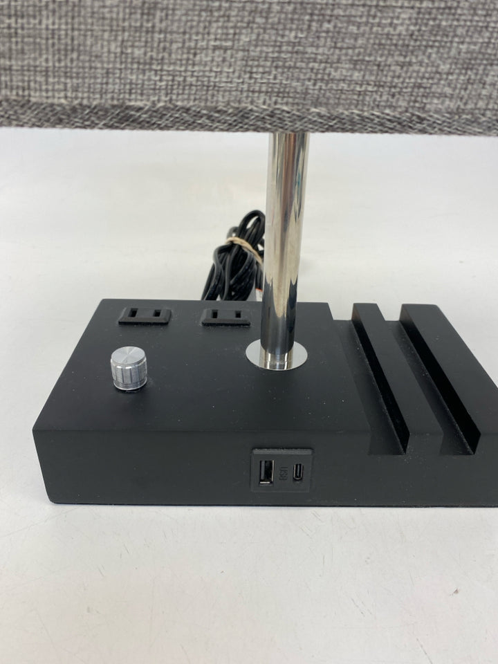 Gray Black Lamp
