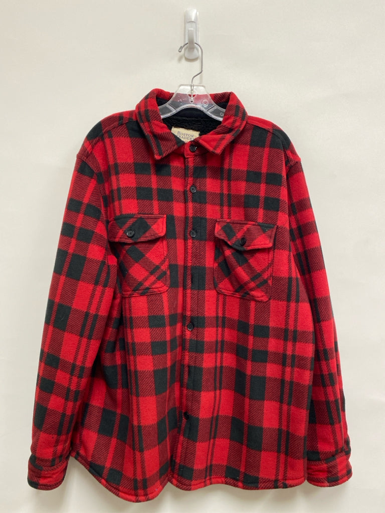 Size XL Red/Black Checkered Men&
