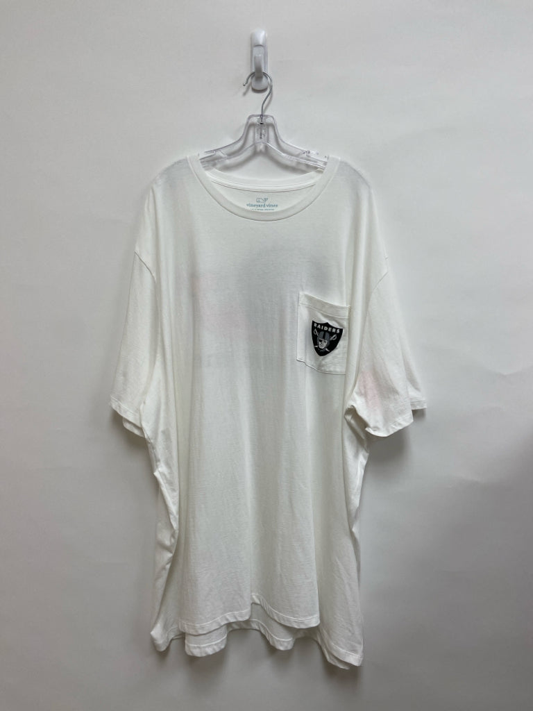 Vineyard Vines Size 4X White Black Men&