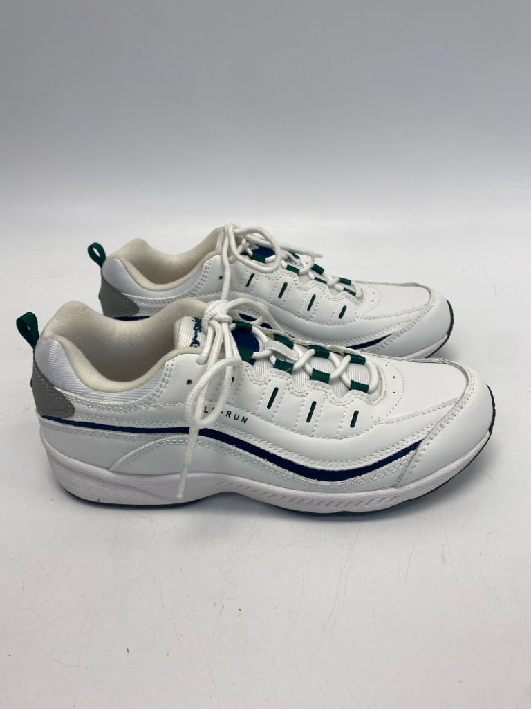 Easy Spirit  Size 8 Wht/Green Lace-up Sneakers