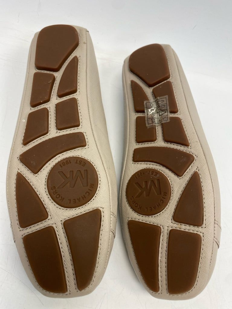 Michael Kors  Size 9 Taupe Silver Disc Flats
