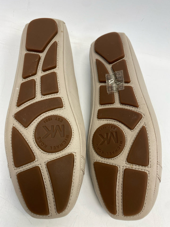 Michael Kors  Size 9 Taupe Silver Disc Flats