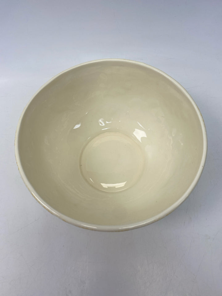 Cream Green/Multi Leaves Ceramic Fall