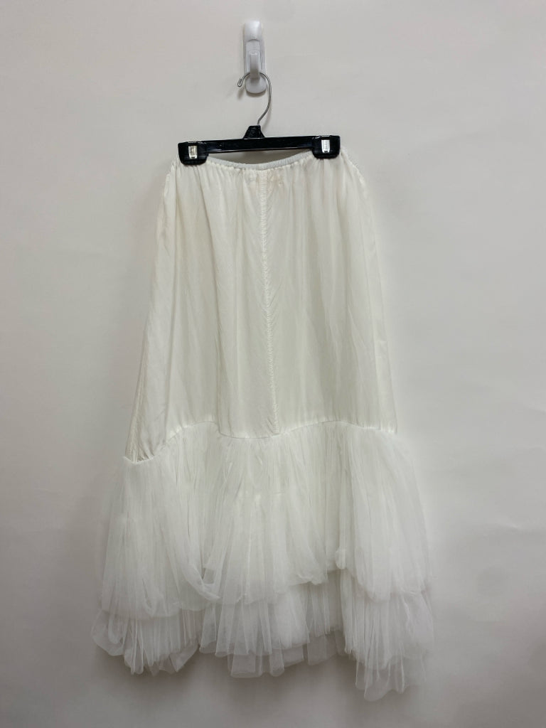 Size XL White Tulle Ladies Slip