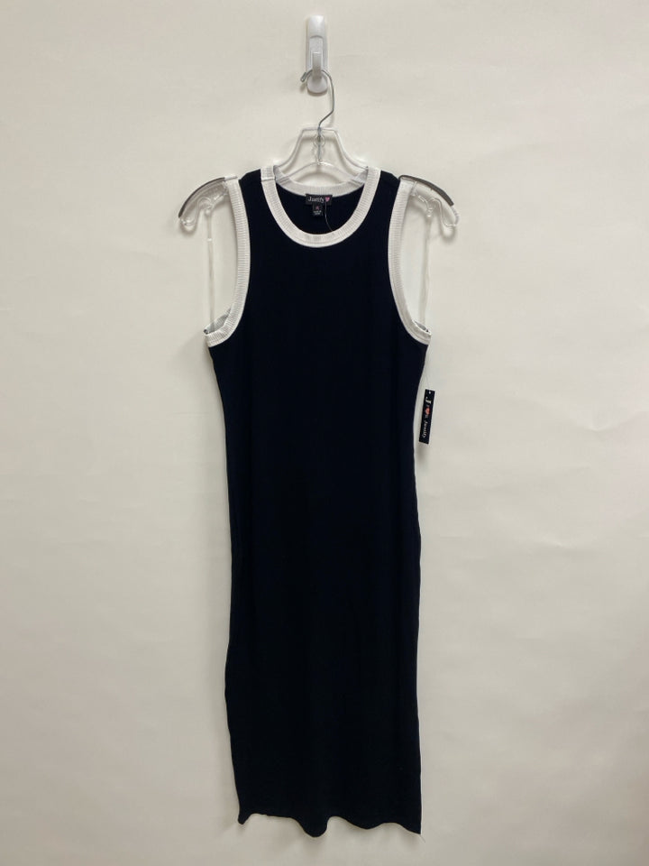 NWT J for Justify Size XL Black White Trimmed Sleeveless Ladies Dress