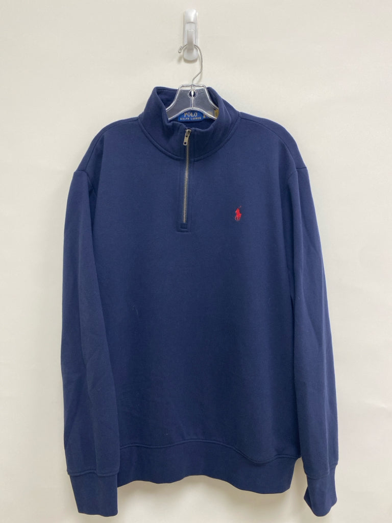 Polo Size XL Navy Quarter Zip Fleece Men&