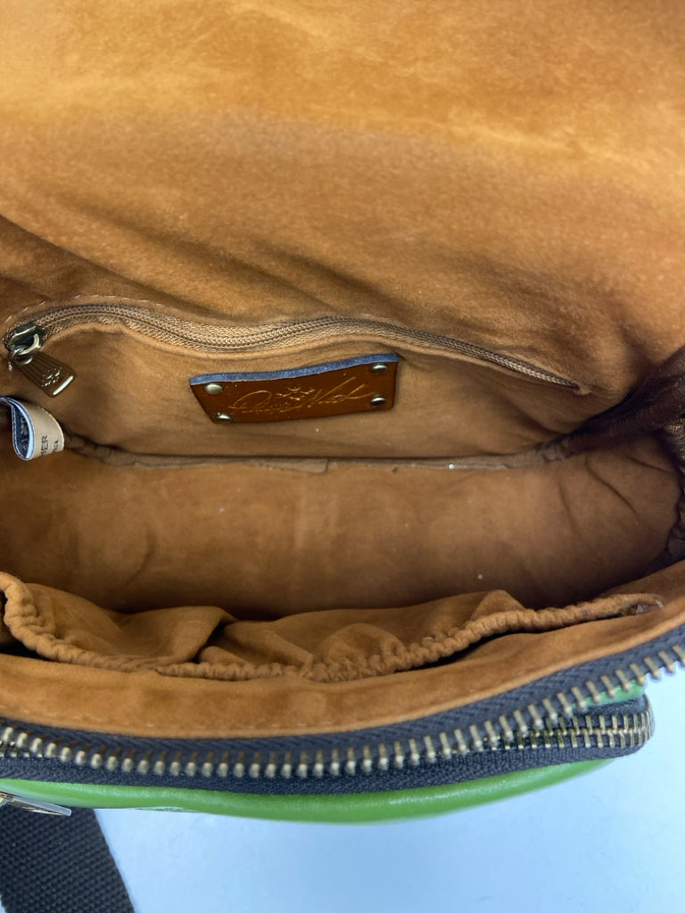 Patricia Nash Green Dark Brown Crossbody