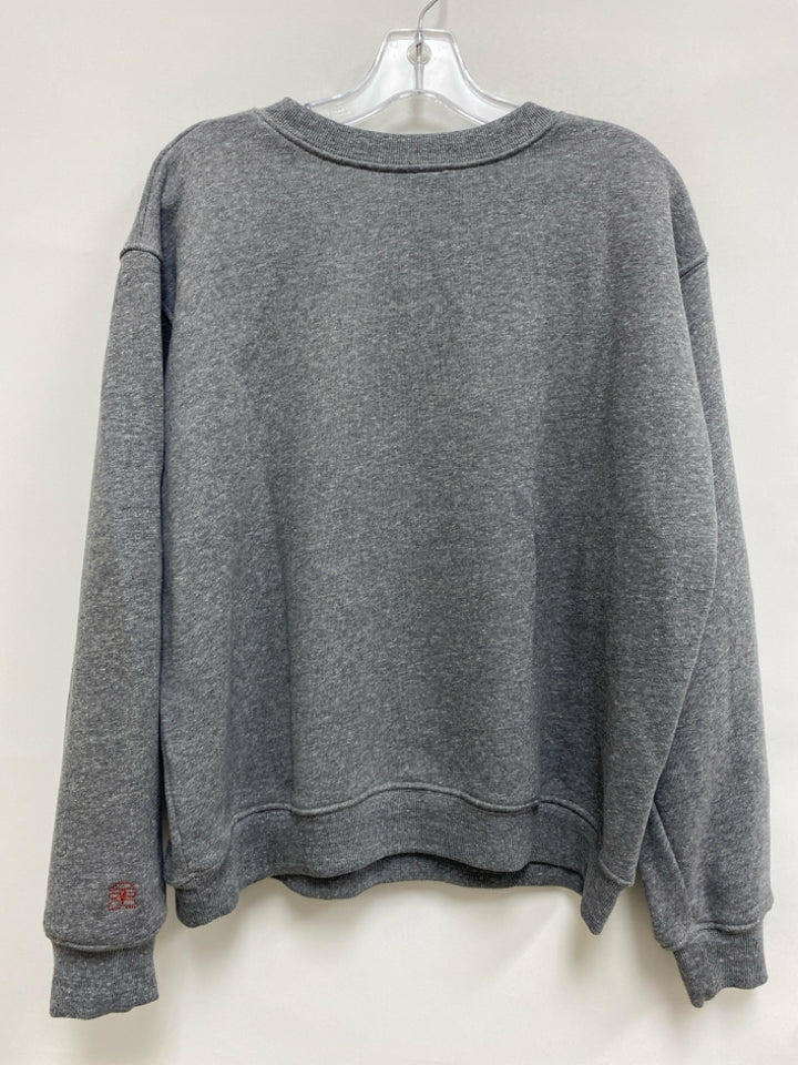 Hunter Bell Size S Dark Gray Blue/Orange Logo Ladies Sweatshirt